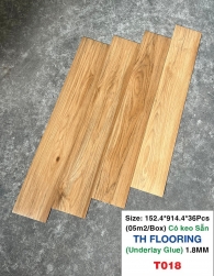 SÀN NHỰA CÓ KEO SẴN TH FLOORING T018