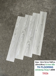 SÀN NHỰA CÓ KEO SẴN TH FLOORING T026