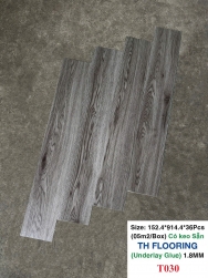 SÀN NHỰA CÓ KEO SẴN TH FLOORING T030