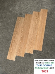 SÀN NHỰA CÓ KEO SẴN TH FLOORING T033