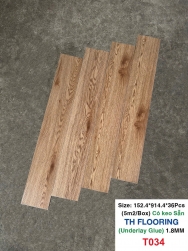 SÀN NHỰA CÓ KEO SẴN TH FLOORING T034